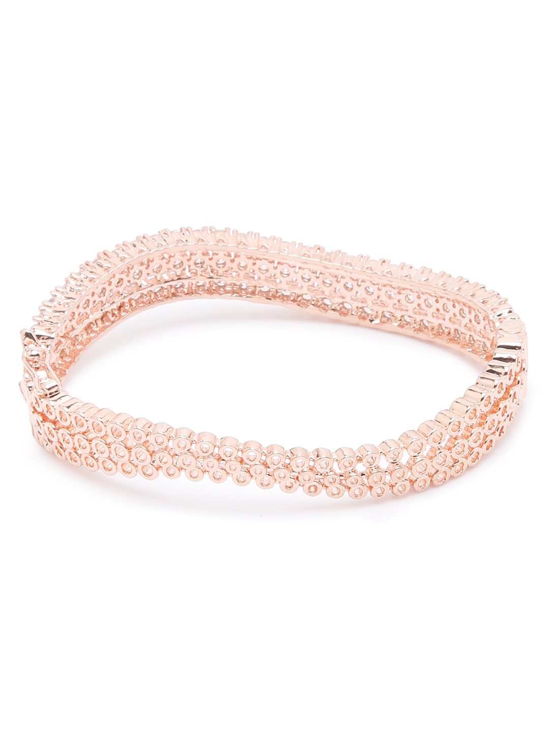 YouBella Jewellery Celebrity Inspired Gold Plated American Diamond Bracelet for Girls and Women